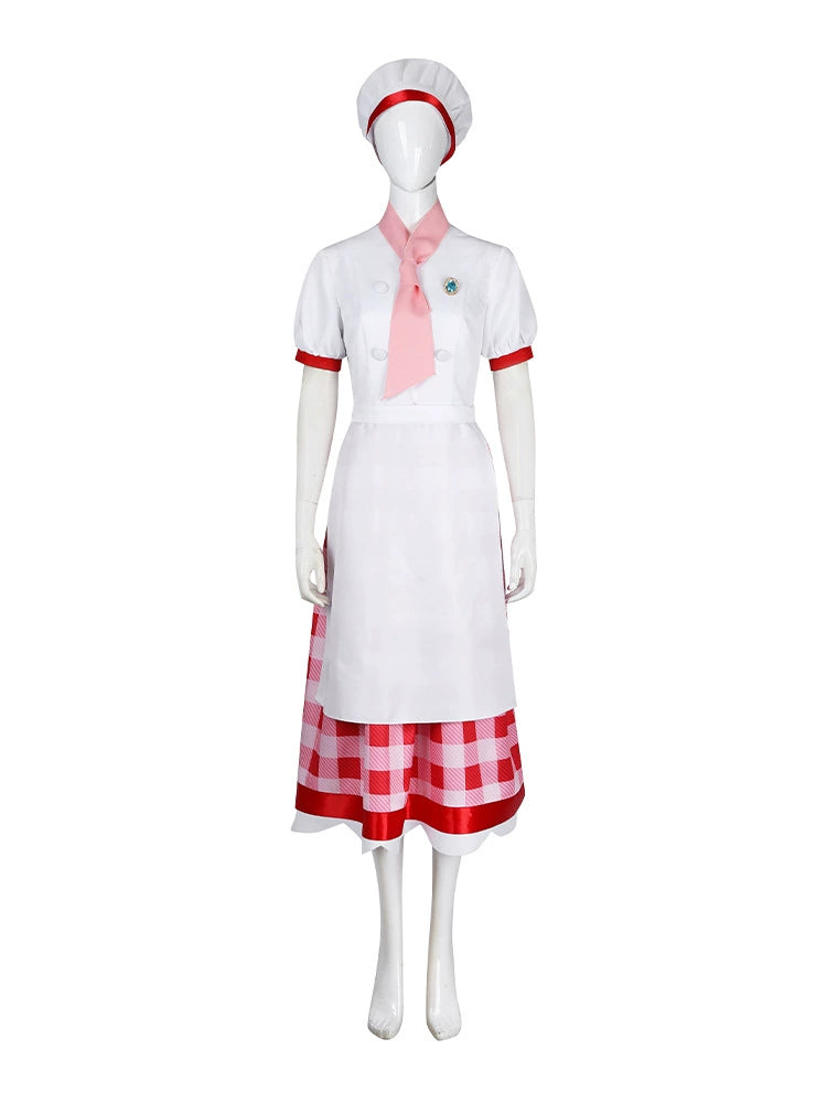 Princess Peach Super Mario Prinzessinnenkleid Cosplay Kostuem Damen Blau