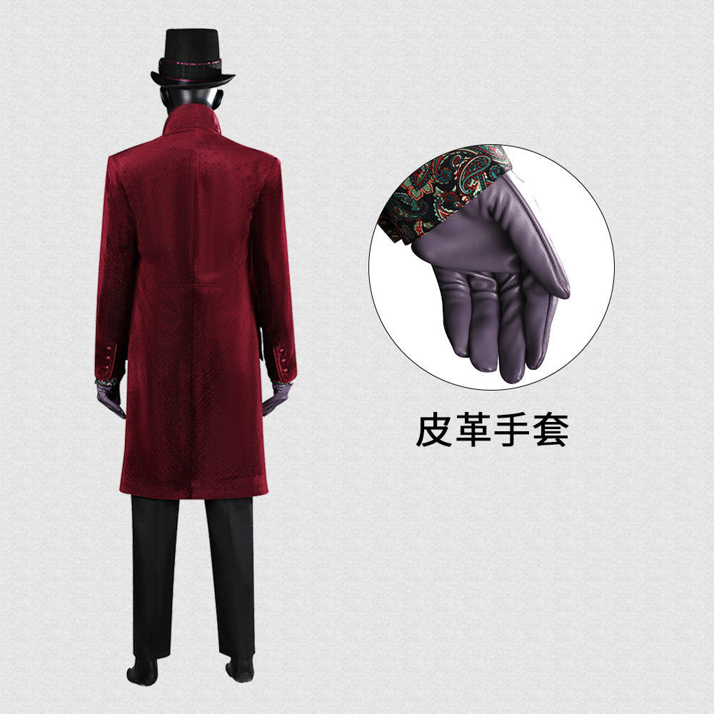 willy wonka handschuhe Charlie and the Chocolate Factory Willy Wonka Cosplay Kostüm Set