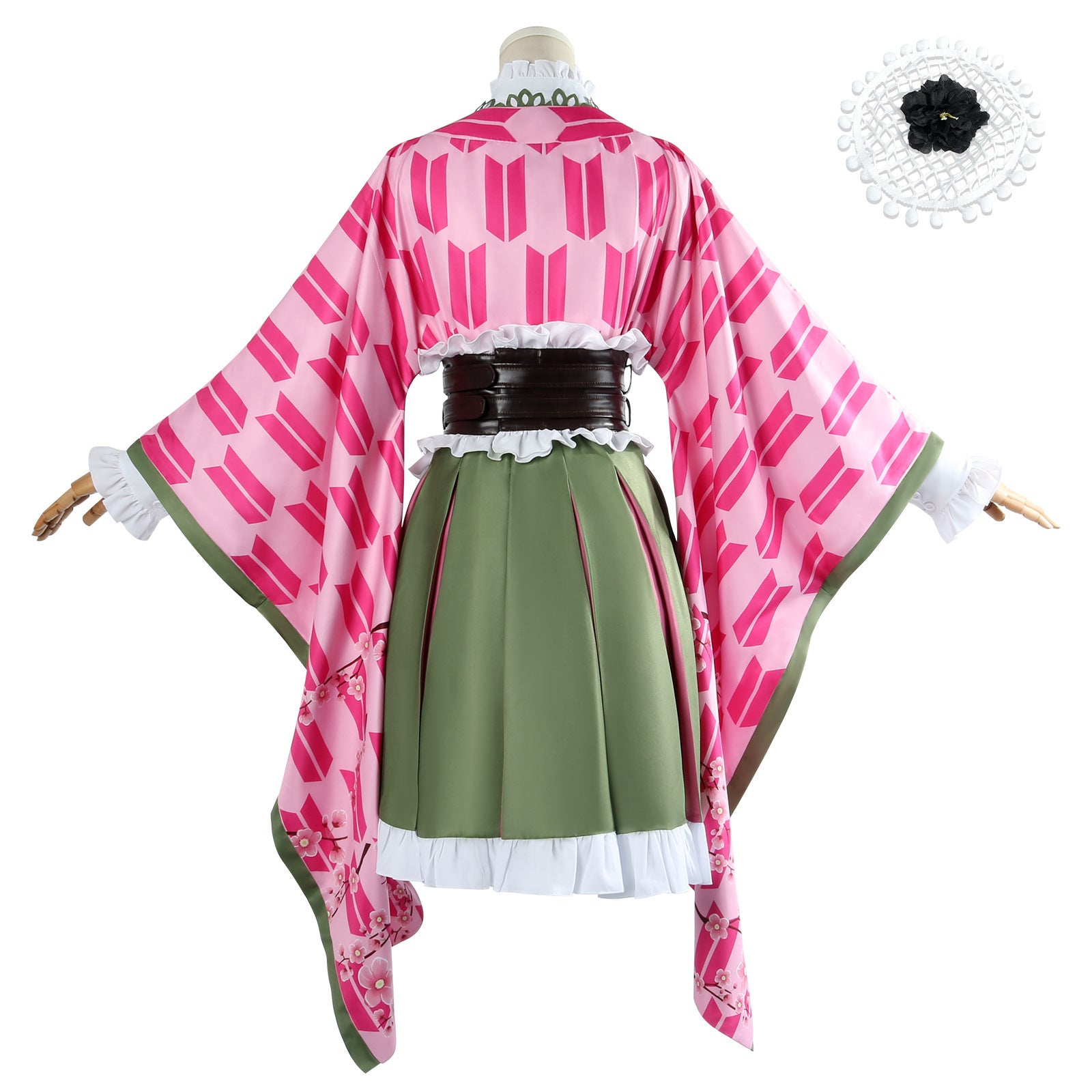 Demon Slayer Mitsuri Cosplay Kostüm Set zum fünfjährigen Jubiläum