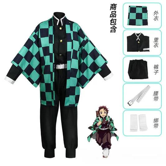 Demon Slayer Kamado Tanjiro Cosplay Kostüm Set
