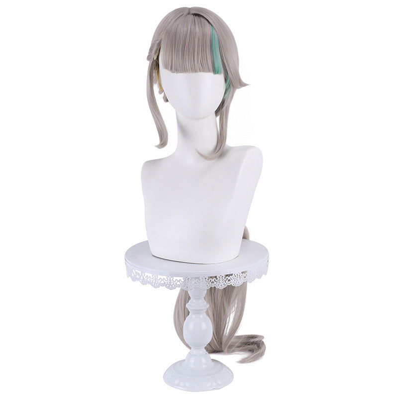 Genshin Impact Lynette natürliche Strähnchen Cosplay-Perücke 100cm
