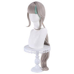 Genshin Impact Lynette natürliche Strähnchen Cosplay-Perücke 100cm