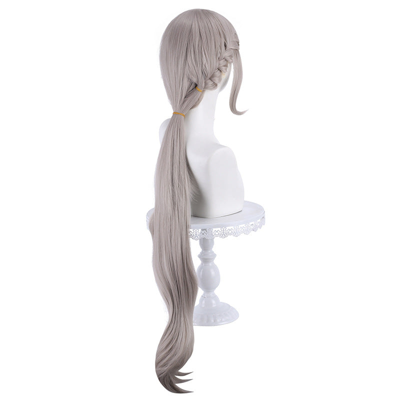 Genshin Impact Lynette natürliche Strähnchen Cosplay-Perücke 100cm