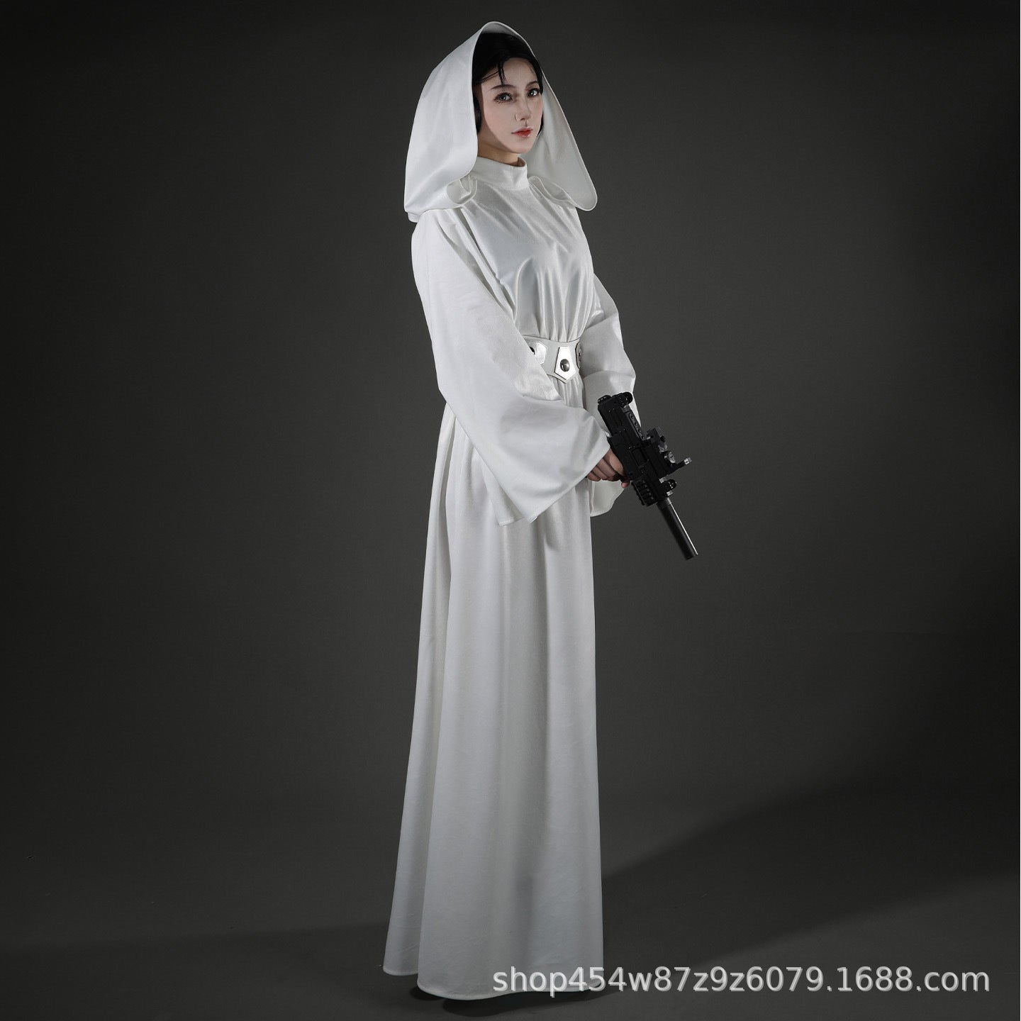 Sci-Fi Princess weiße Kleidung Cosplay Kostüm Set