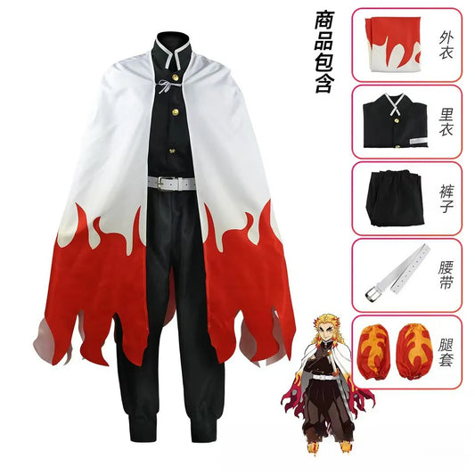 Demon Slayer Rengoku Kyoujurou Cosplay Kostüm Set