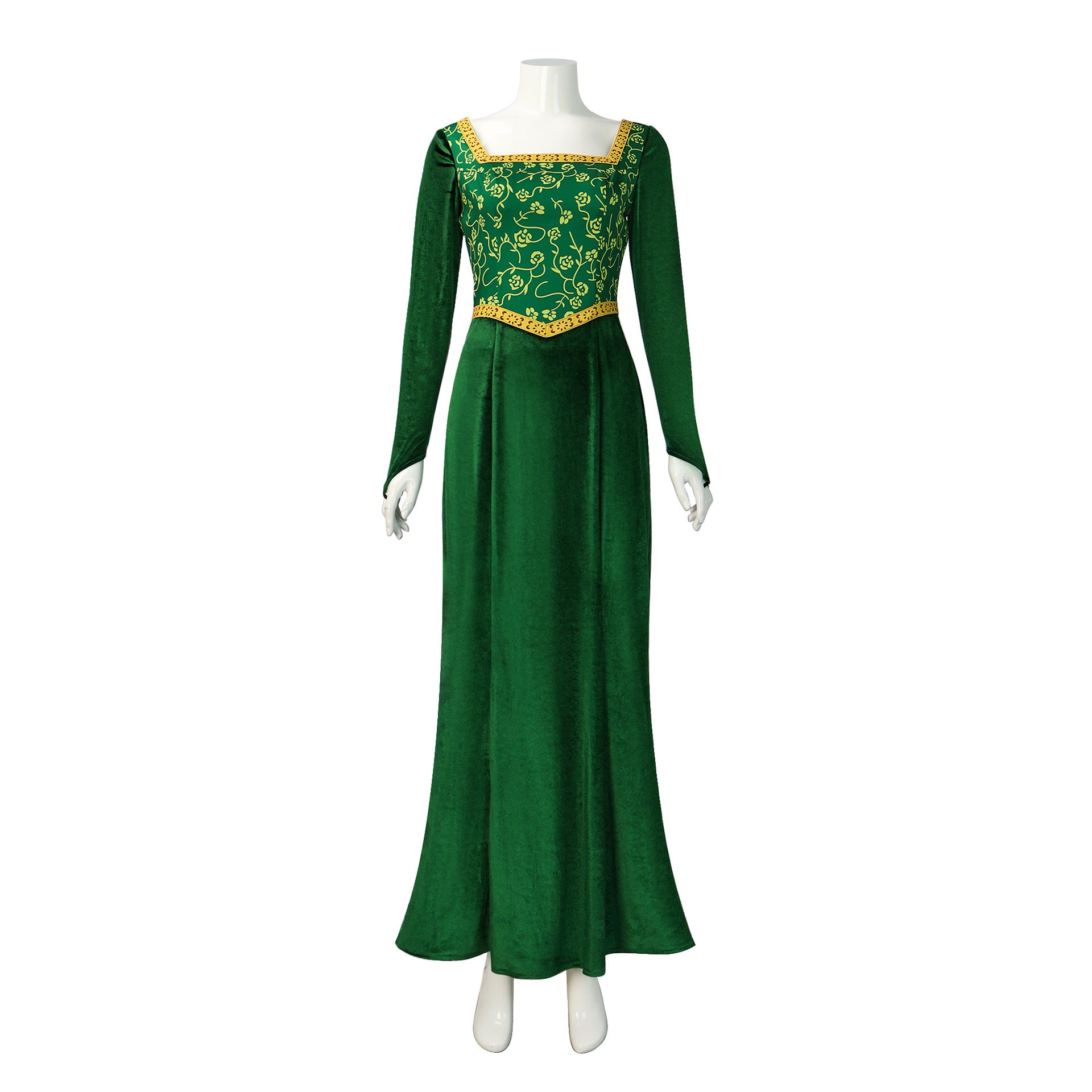 Shrek the Musical Princess Fiona Cosplay Costume Green Long Dress CosplayDirekt Shrek the Musical Princess Fiona Cosplay Costume Green Long Dress CosplayDirekt