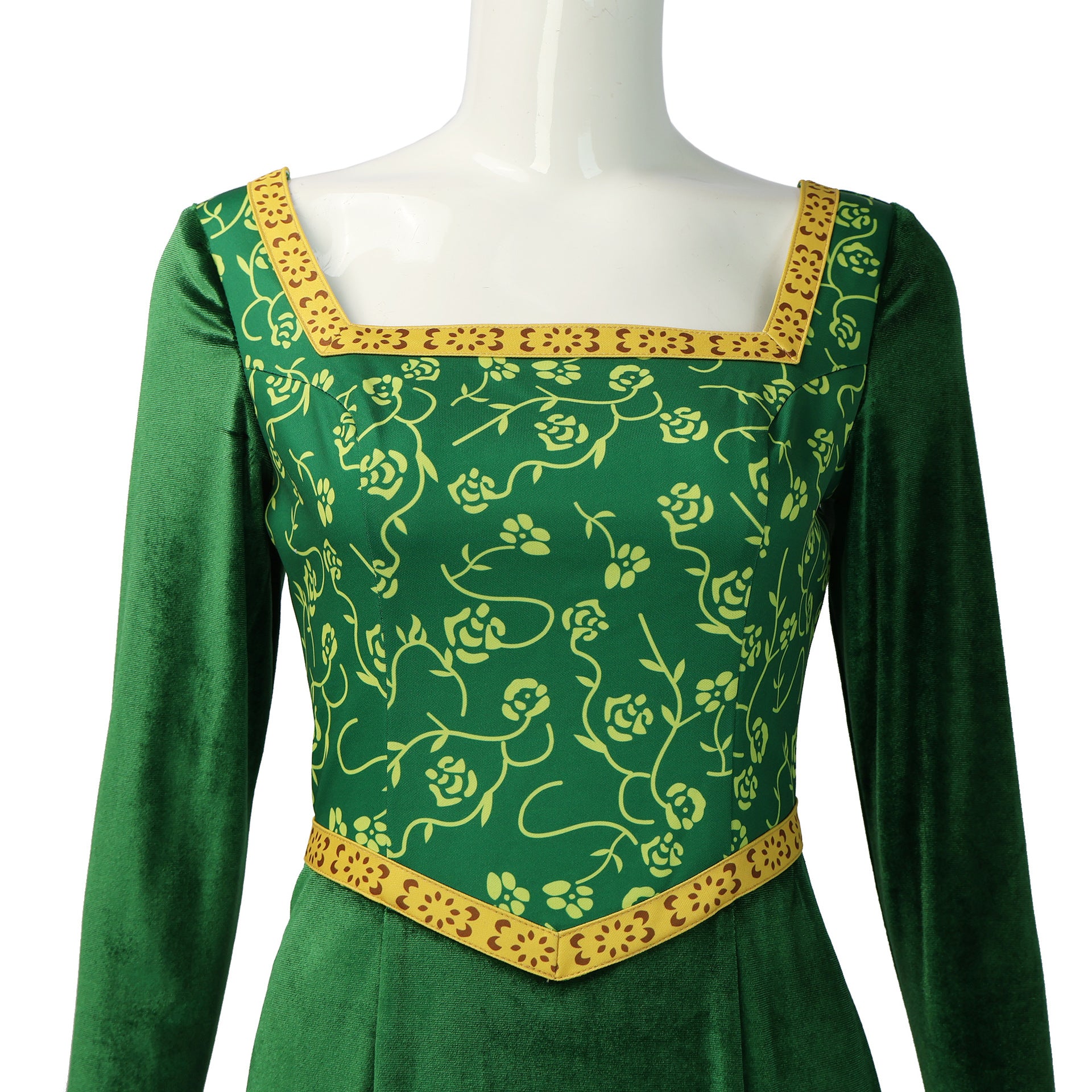 Shrek the Musical Princess Fiona Cosplay Costume Green Long Dress CosplayDirekt Shrek the Musical Princess Fiona Cosplay Costume Green Long Dress CosplayDirekt