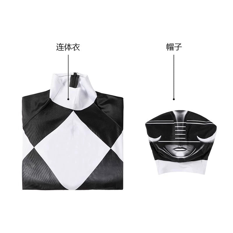 Mammoth Ranger Power Rangers Anzug Cosplay Kostuem Damen Schwarz