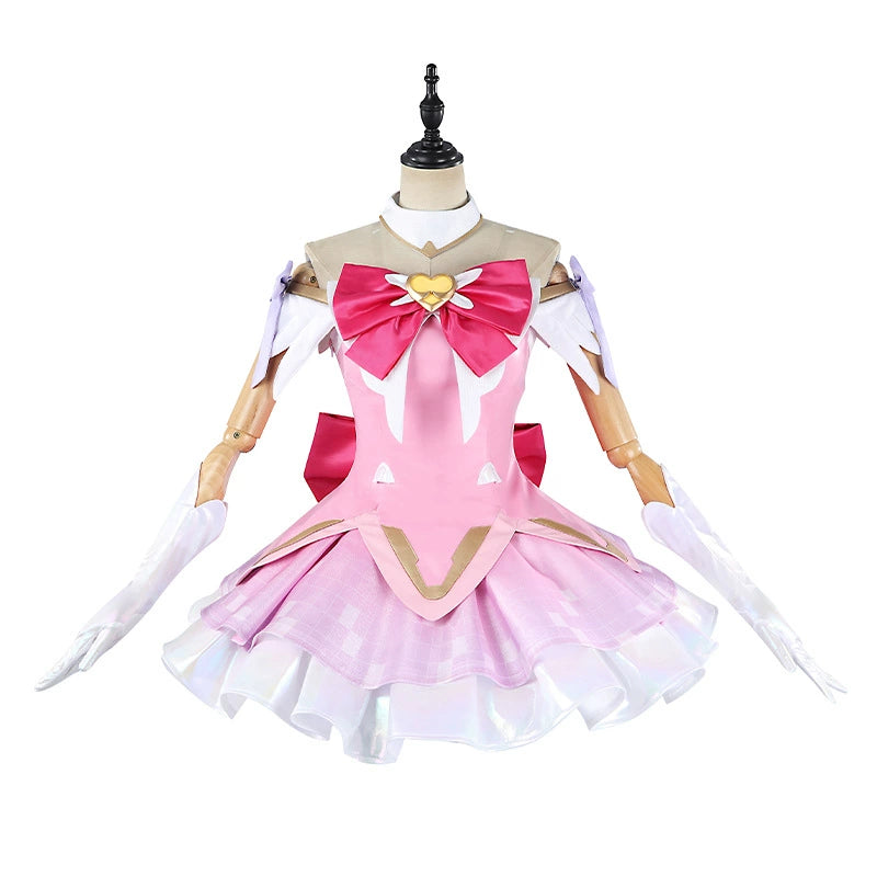 Juno Magical Girl Overwatch Magical-Girl-Kleid Cosplay Kostuem Damen Rosa