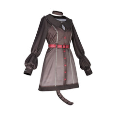 Akiyama Mizuki Project Sekai Katzen-Kleid Cosplay Kostuem Damen Grau