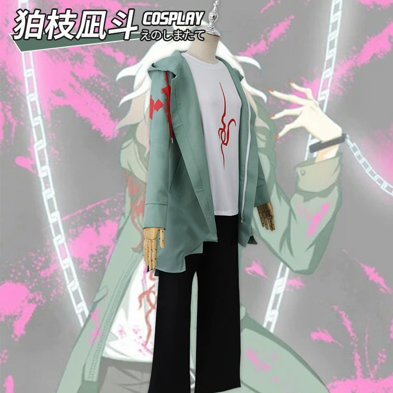 Nagito Komaeda Danganronpa Weisse Festgarderobe Cosplay Kostuem Damen