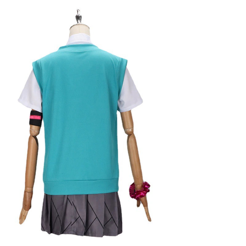 Miku JK 16 Jahre Vocaloid JK Uniform Set Cosplay Kostuem Damen