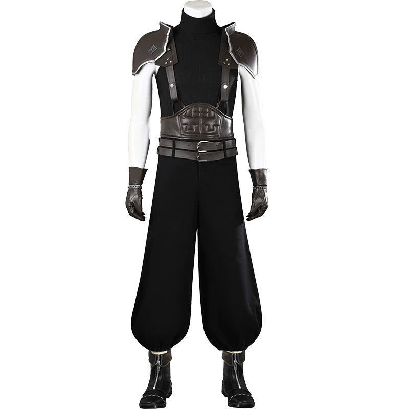 Zack Fair Final Fantasy VII Anzug Cosplay Kostuem Damen Schwarz