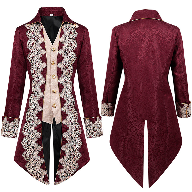 Punk-Frock mittellang – Gothic-Frock-Mantel, HERREN