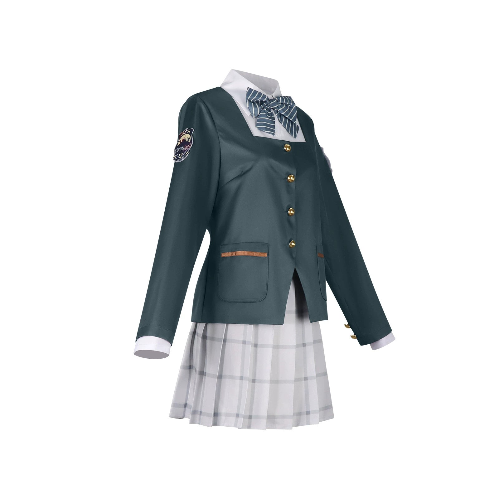 Mio Blue Archive JK-Uniform Cosplay Kostuem Damen Blau