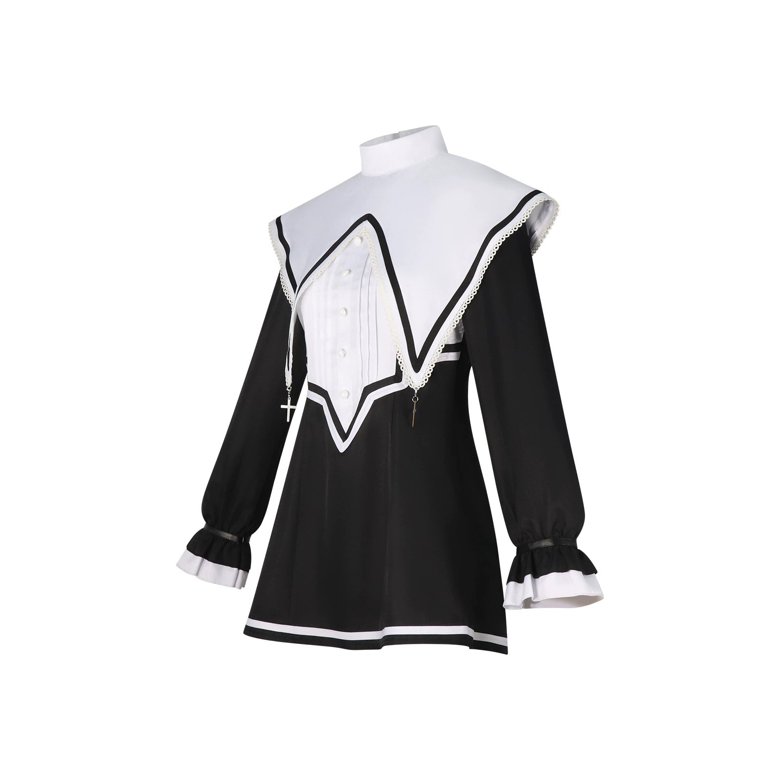 Akiyama Mizuki Project Sekai Nonnen-Kleid Cosplay Kostuem Damen Schwarz