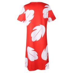 Lilo Pelekai Lilo & Stitch Hawaii Kleid Set Cosplay Kostuem Damen