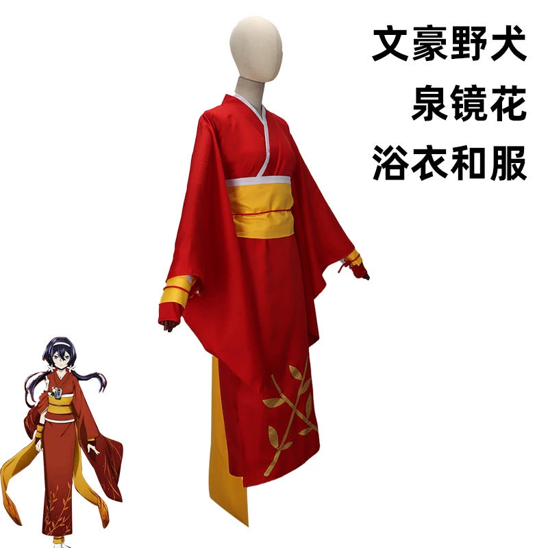 Seki Izumi Bungo Stray Dogs Yukata Set Cosplay Kostuem Damen