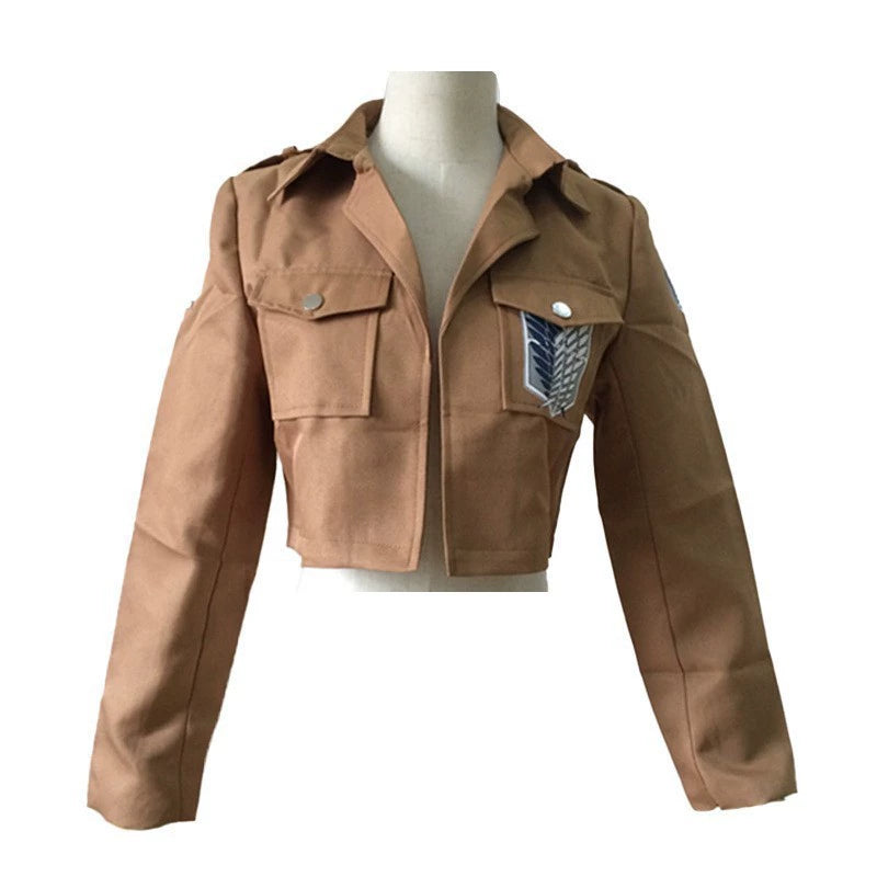 Umhang Set Attack on Titan Kapuzen Umhang Set Cosplay Kostuem Damen
