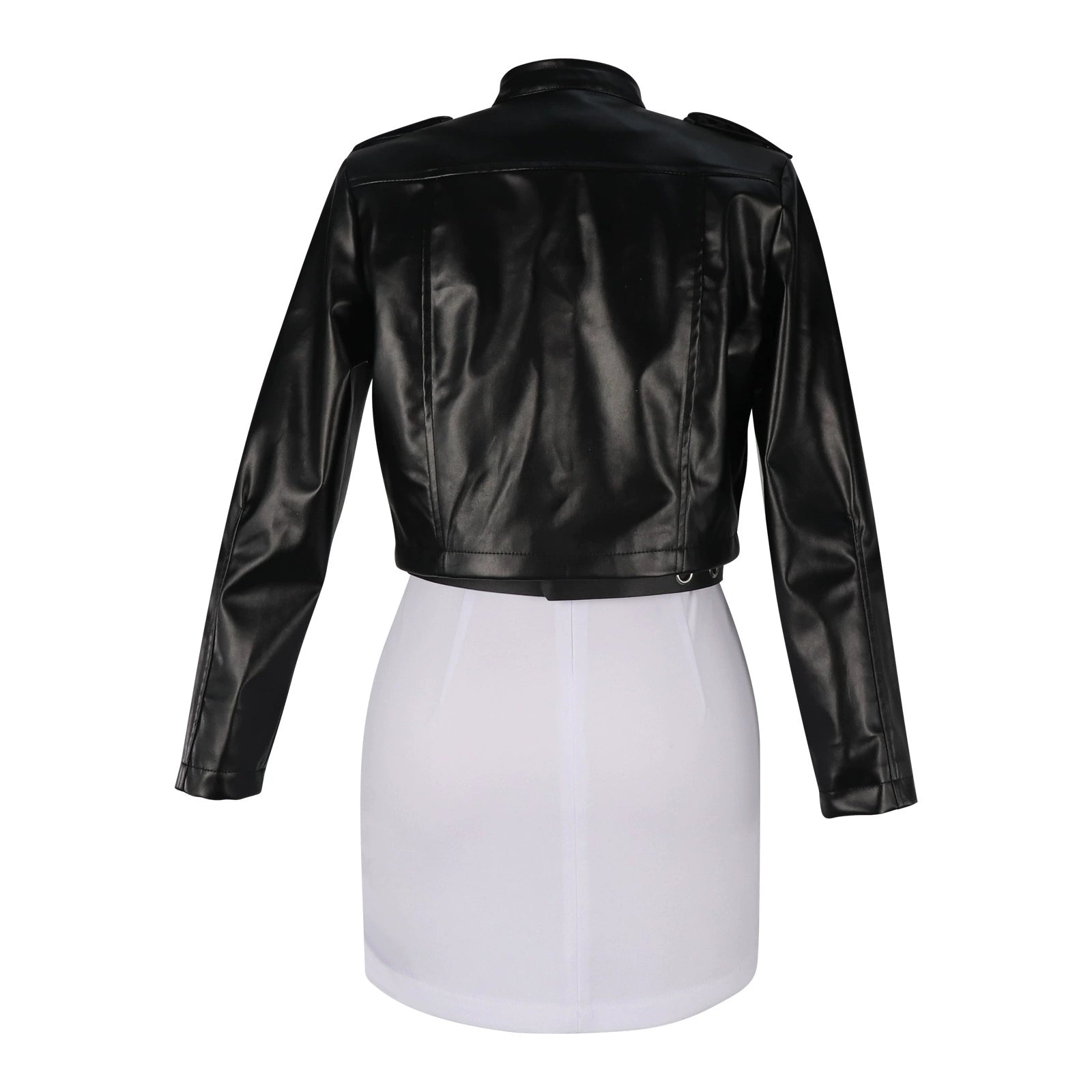 Yamada Leather Super no Ura Motorrad-Lederjacke Cosplay Kostuem Damen
