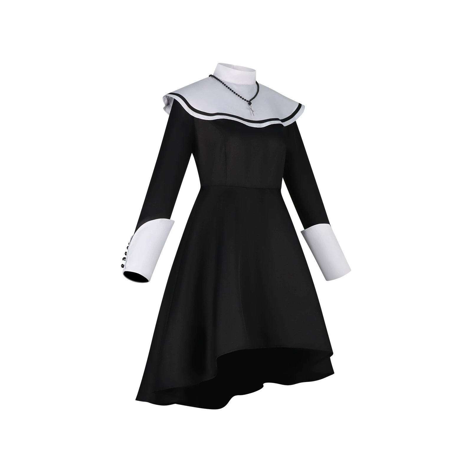 Yoisaki Kanade Project Sekai Nonnen-Kleid Cosplay Kostuem Damen Schwarz