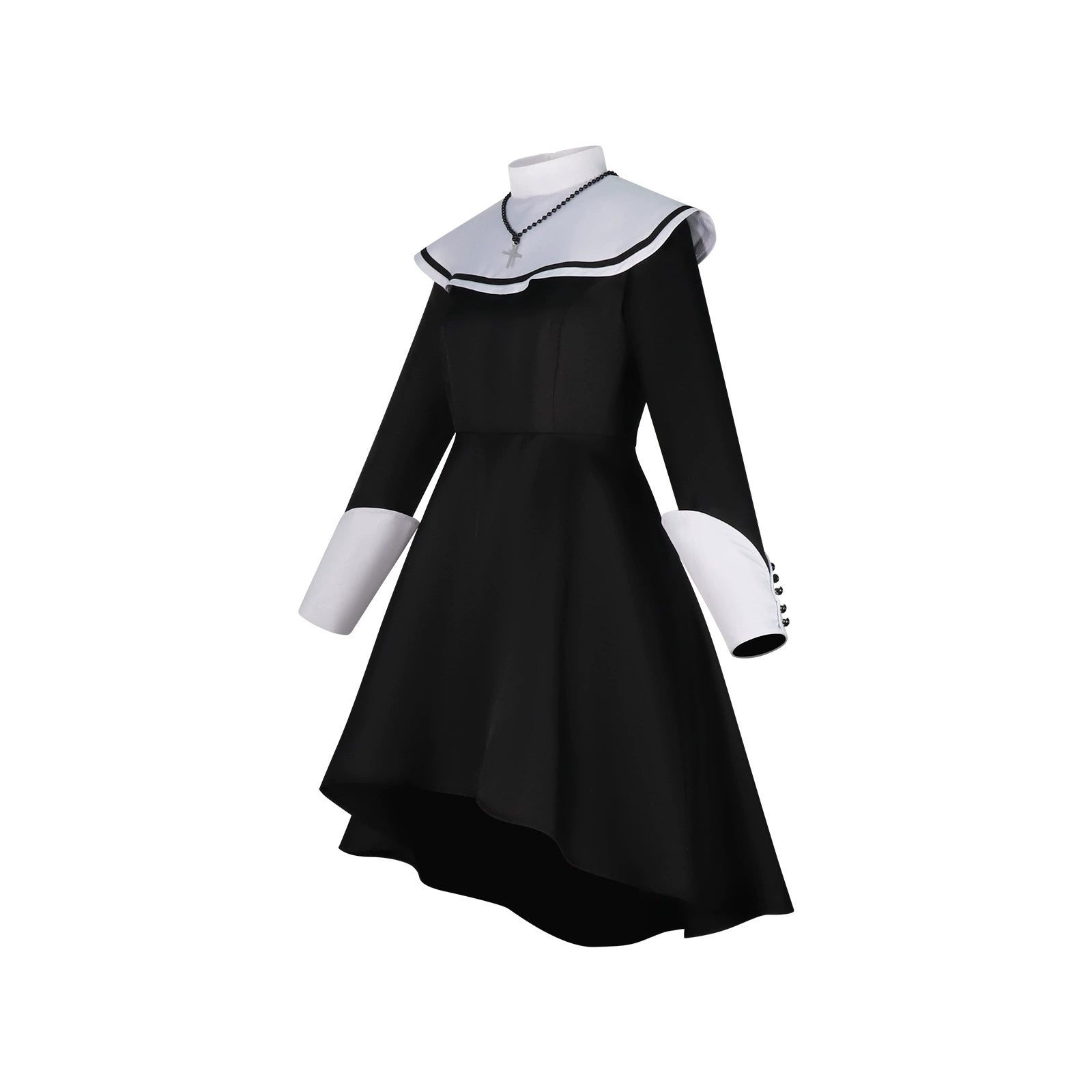 Yoisaki Kanade Project Sekai Nonnen-Kleid Cosplay Kostuem Damen Schwarz