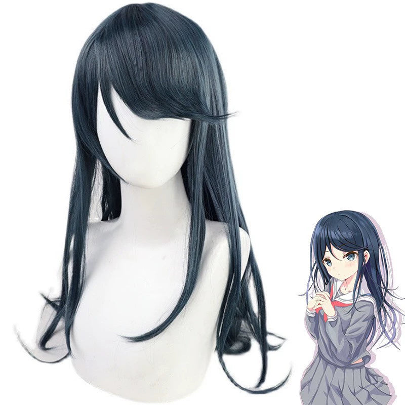Hoshino Ichika Project Sekai Schuluniform Cosplay Kostuem Damen Blau Weiß