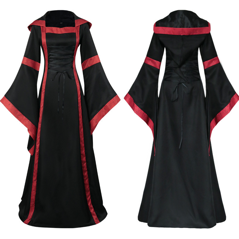 Kapuzen-Renaissance-Kleid – 5 Modelle inkl. Bodenhöhe, DAMEN