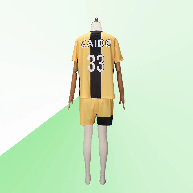 Ashito Aoi Ao Ashi Fussball-Trikot-Set Cosplay Kostuem Damen