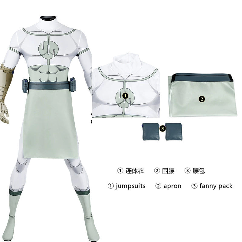 Conquest Invincible Kampf-Set Cosplay Kostuem Damen Weiß