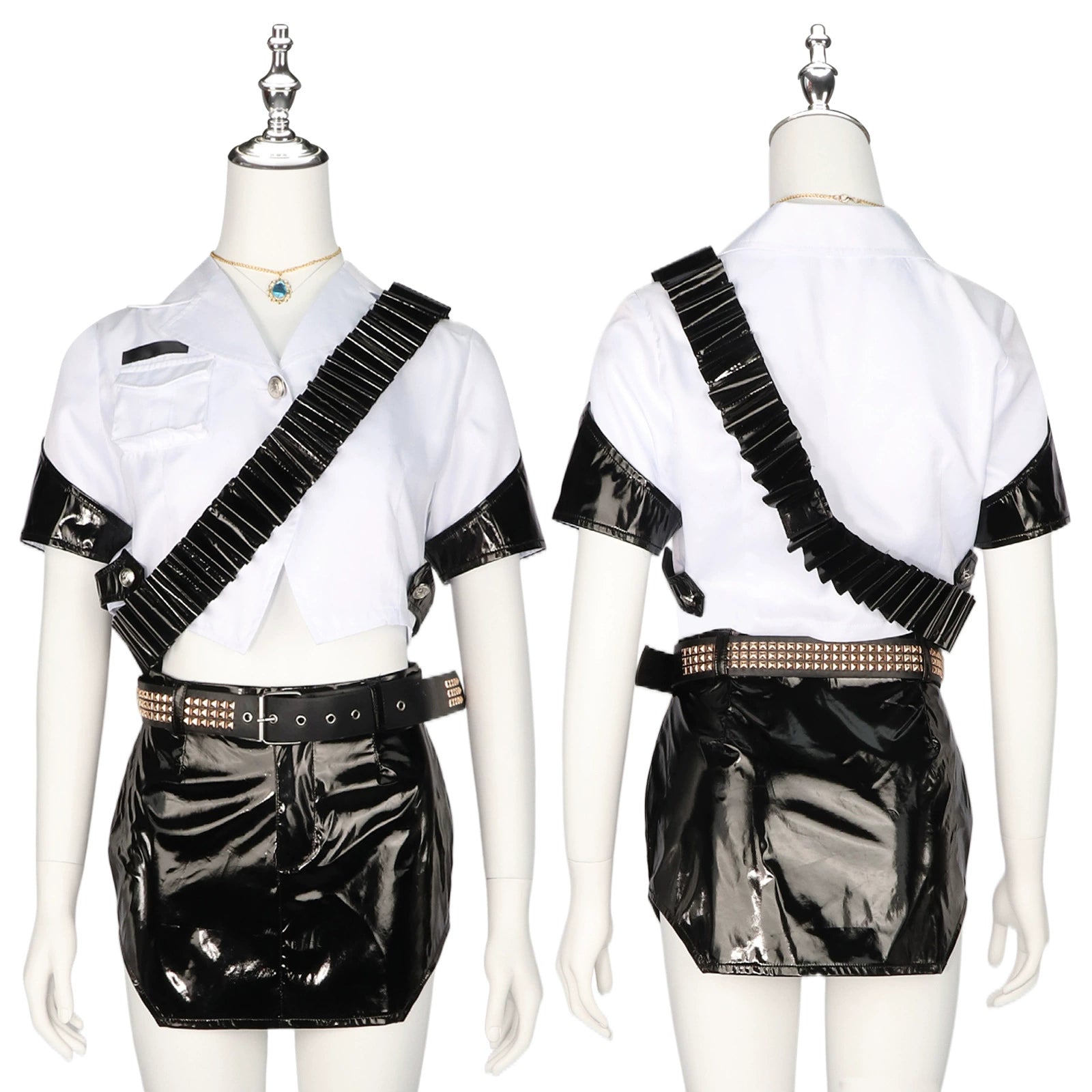 Bühne Kostüm Witch Hunter K-Pop Bühnenoutfit Cosplay Kostuem Damen