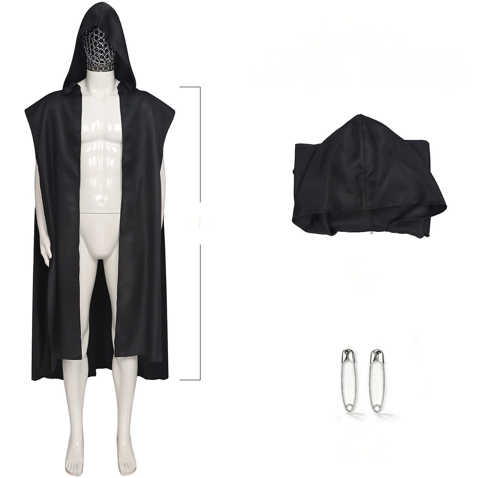 Ritter-Umhang 4 Tragearten – Elfen & Hexer Cape, UNISEX