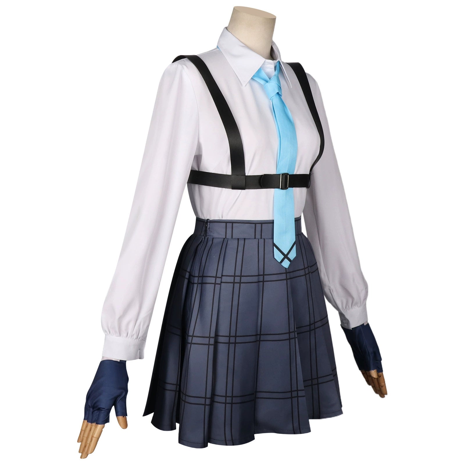 Takanashi Hoshino Blue Archive Schul-Set Cosplay Kostuem Damen Navyblau Weiß