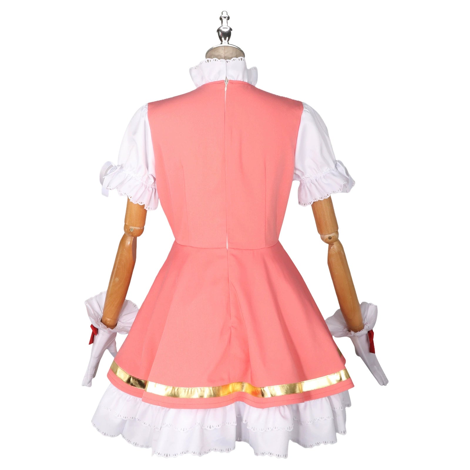 Sakura Kinomoto CardCaptor Sakura Rot-Weisses Kampfkleid Cosplay Kostuem Damen