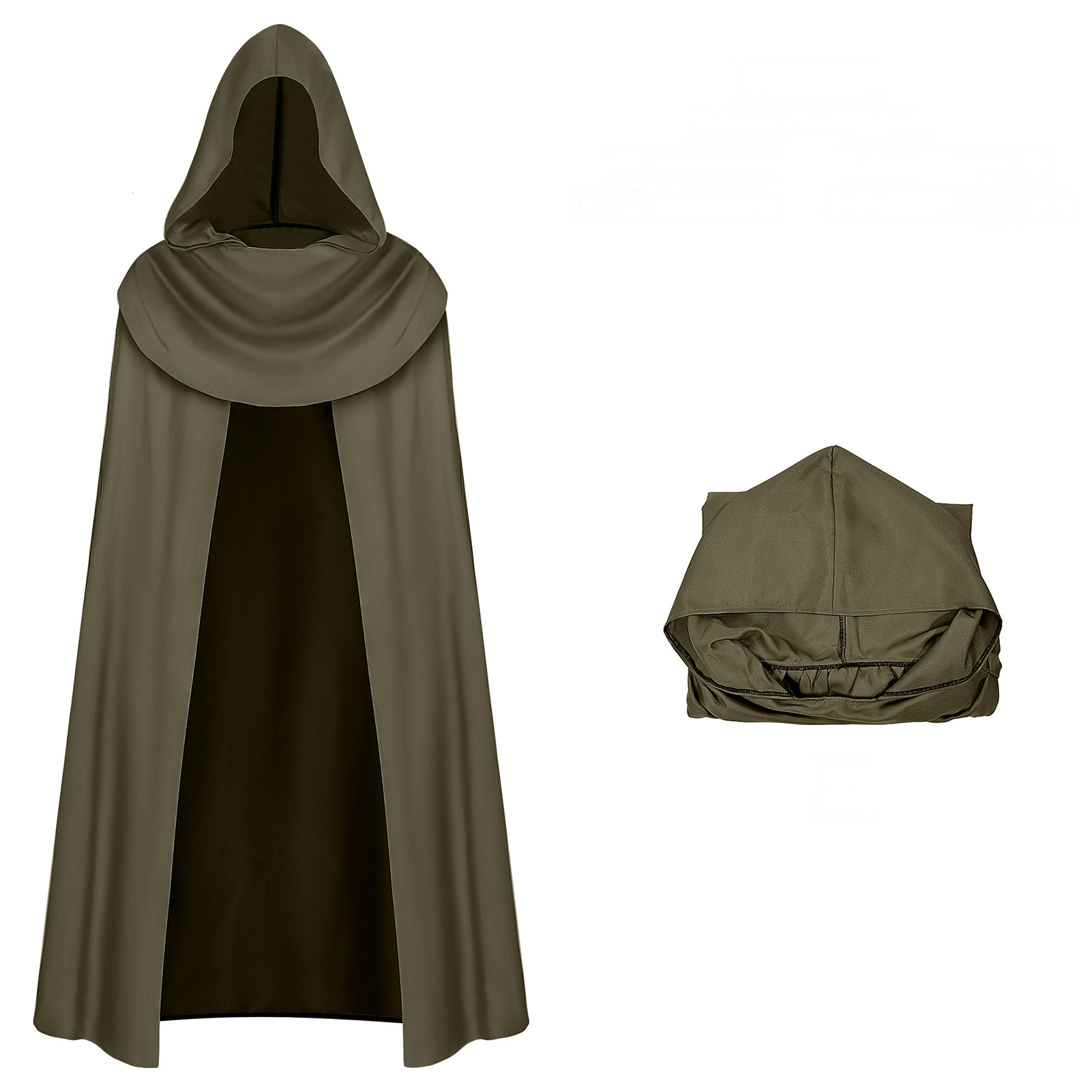 Renaissance-Kapuzenumhang – Cape in 4 Farben für Fest & Bühne, UNISEX
