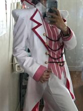 Lucifer Hazbin Hotel Anzug-Set Cosplay Kostuem Damen Weiß