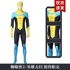 Mark Grayson Invincible Heldenanzug Cosplay Kostuem Damen Schwarz