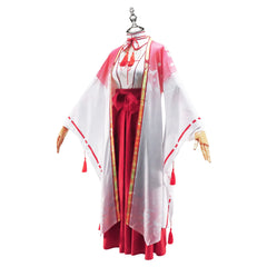 Tomotake Yoshino Senren Banka Roter Miko Hakama Cosplay Kostuem Damen