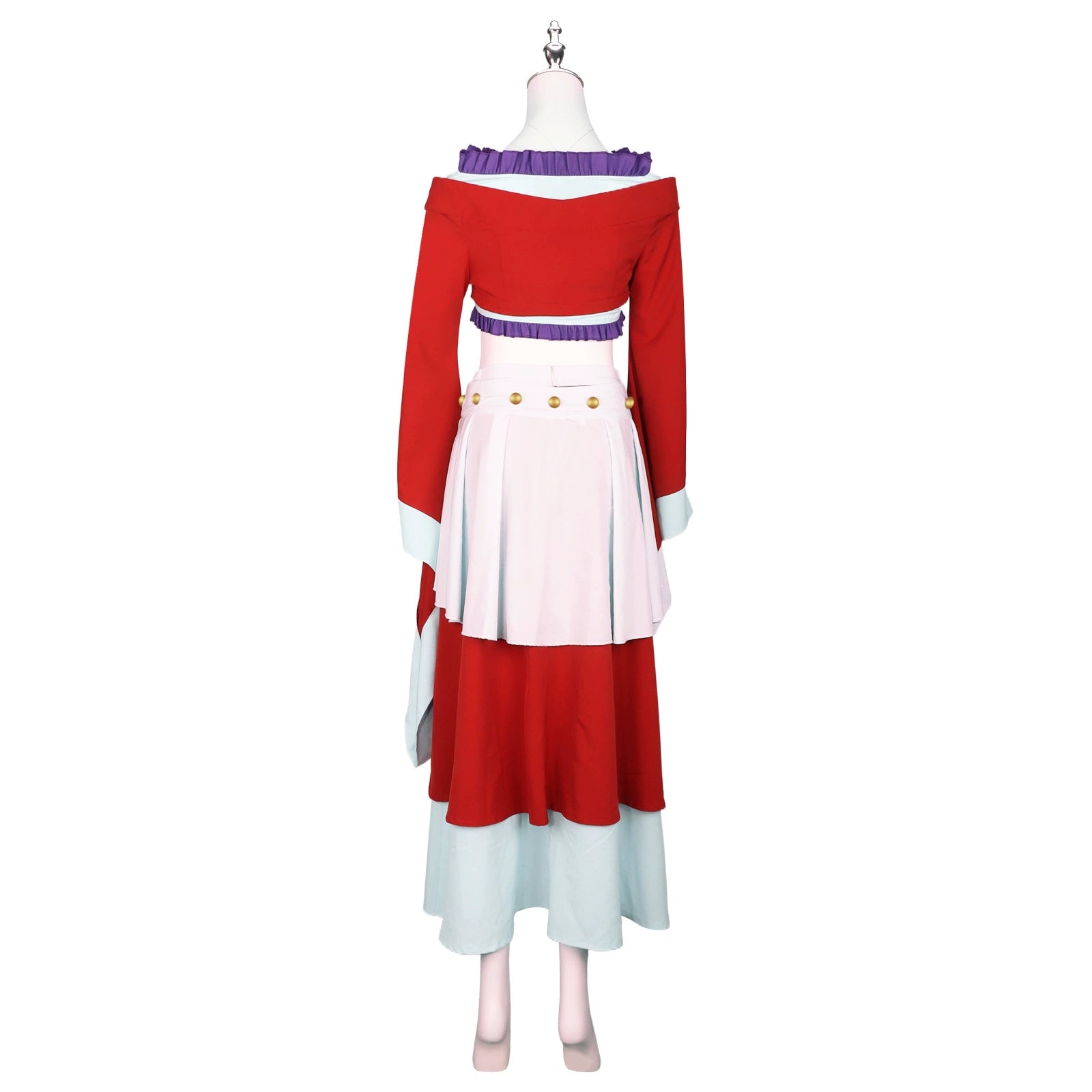 Maomao The Apothecary Diaries Tanz-Hanfu Cosplay Kostuem Damen Rot Weiß