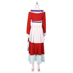 Maomao The Apothecary Diaries Tanz-Hanfu Cosplay Kostuem Damen Rot Weiß
