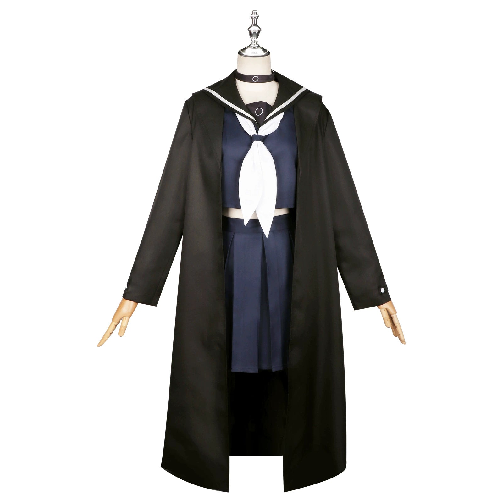 Plana Blue Archive Schul-Set Cosplay Kostuem Damen Schwarz Weiß