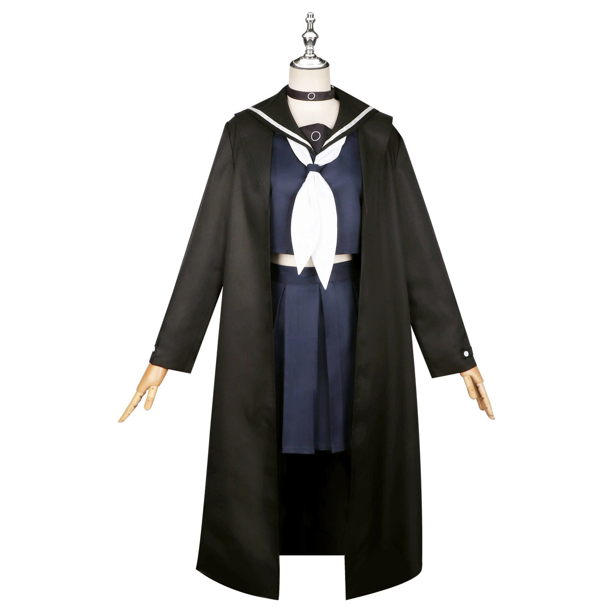 Plana Blue Archive Schul-Set Cosplay Kostuem Damen Schwarz Weiß