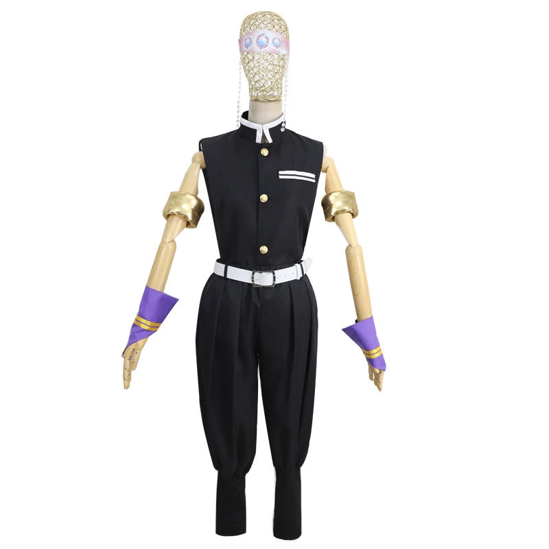 Tengen Uzui Demon Slayer Jäger-Uniform Cosplay Kostuem Damen Mehrfarbig