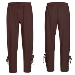 Retro-Bindehose – 4-farbige Wickelbeine für Pirat, HERREN