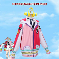 Uta One Piece Sängerin Kleid Cosplay Kostuem Damen