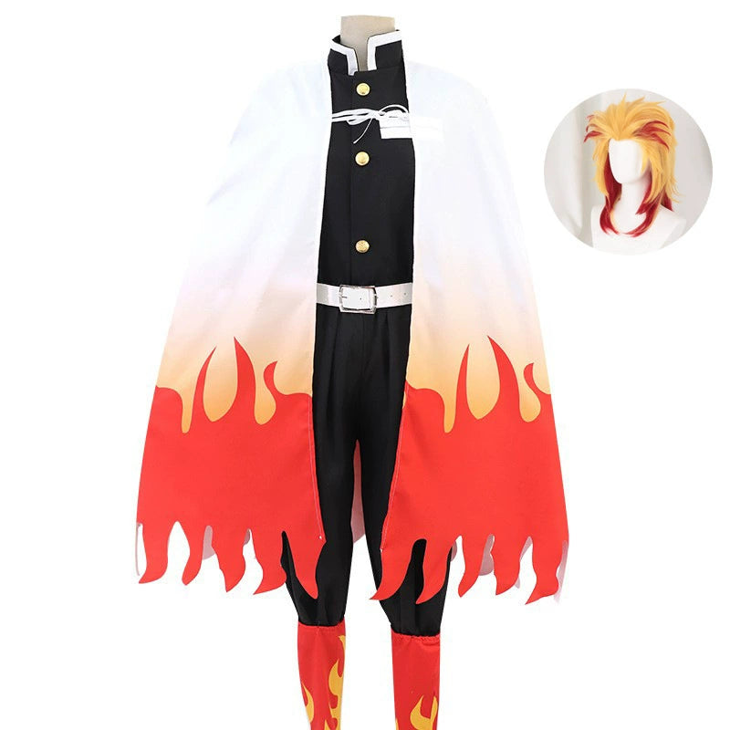 Rengoku Aniki Demon Slayer Flame Hashira Cosplay Kostuem Damen