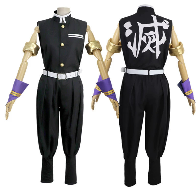 Tengen Uzui Demon Slayer Jäger-Uniform Cosplay Kostuem Damen Mehrfarbig