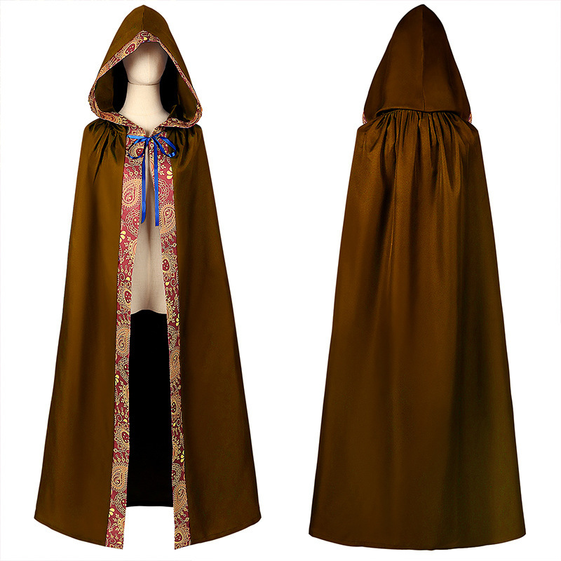 Klerus-Robe – Priestermantel mit Kapuze für Theater & Kostüm, HERREN