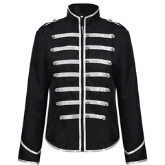Drum-Major-Mantel – Militär-Bandjacke in 3 Farben, HERREN