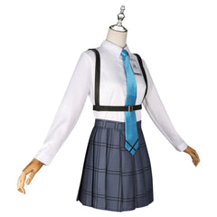 Takanashi Hoshino Blue Archive Schul-Set Cosplay Kostuem Damen Navyblau